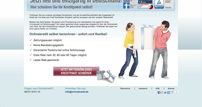 onlinekredit.de in der Übersicht