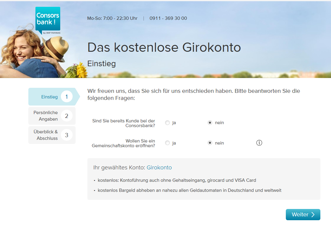 Kostenloses Girokonto bei der Consorsbank