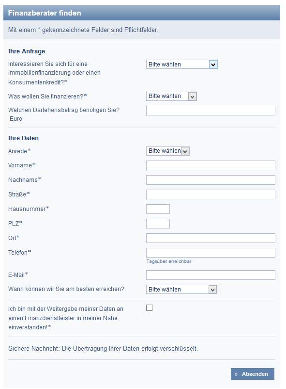 Kreditantrag bei der DSL Bank