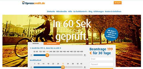 Überprüfung in 60 Sekunden - Eilkredite von Xpresscredit