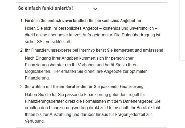 Das ist der Antragsprozess bei interhyp