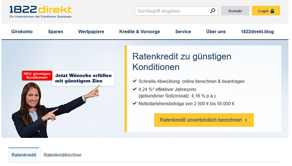 SWK Bank über 1822direkt aufnehmen