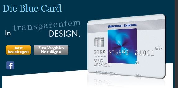 American Express Blue Card – das Design