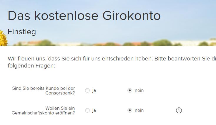 Der Kontoantrag bei der Consorsbank