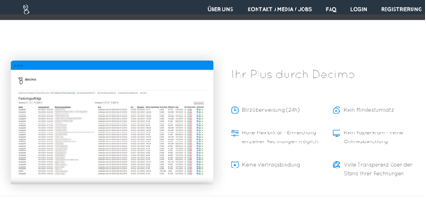 Die Vorteile von Decimo