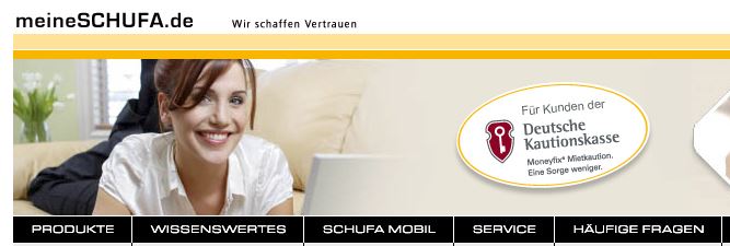 SCHUFA-Auskunft ist obligatorisch!