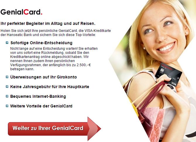 Die Neue Hanseatic Bank Genialcard Meilenoptimieren