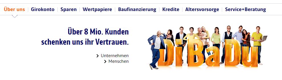 Produktprofolio der ING-DiBa.