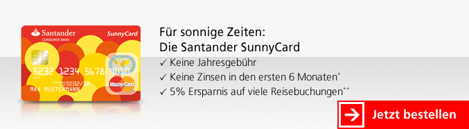 SunnyCard der Santander Consumer Bank