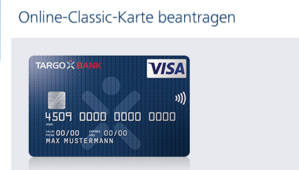 Beantragung der TARGOBANK Online-Classic-Karte