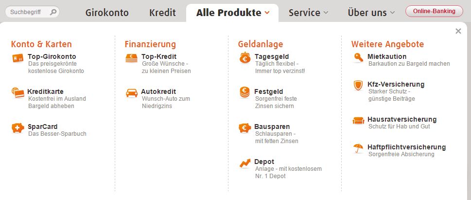 Noch mehr Anlage- und Sparprodukte der norisbank