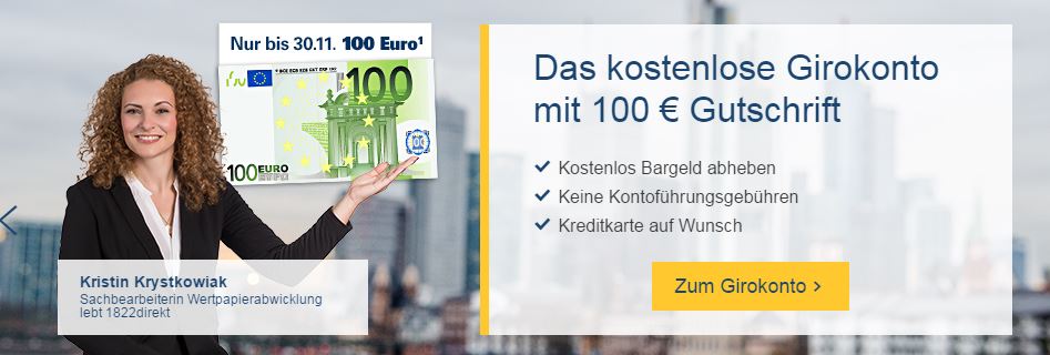 1822direkt vergibt Prämien!