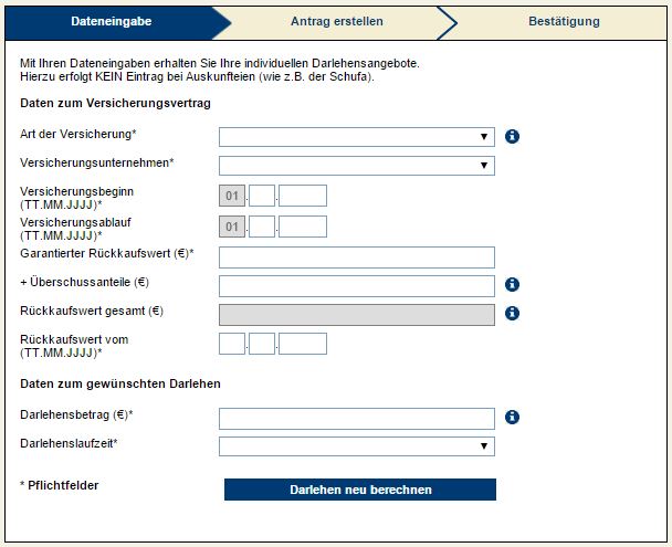 Bewertung der Police einfach online.