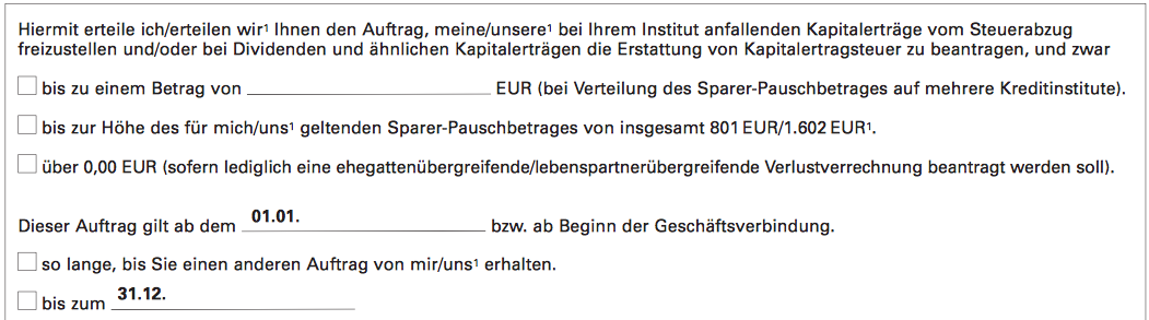 Auftragsformular 1822direkt