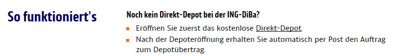 Depotübertragung für Neukunden kurz erklärt