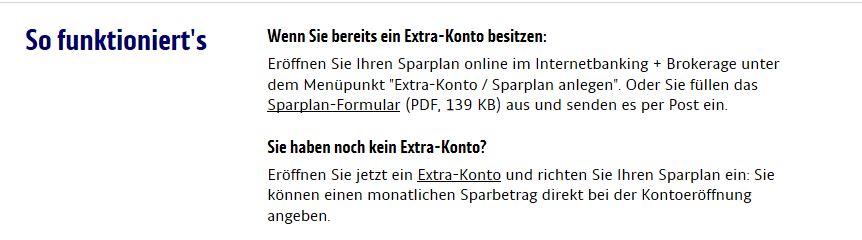 Erklärung zum Sparplan anlegen