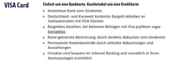 Die Vorteile der Visa Card