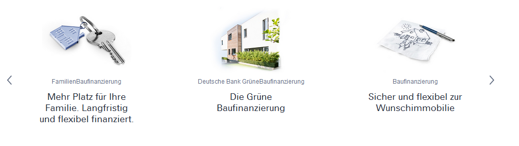 Finanzierungsvarianten der Deutschen Bank