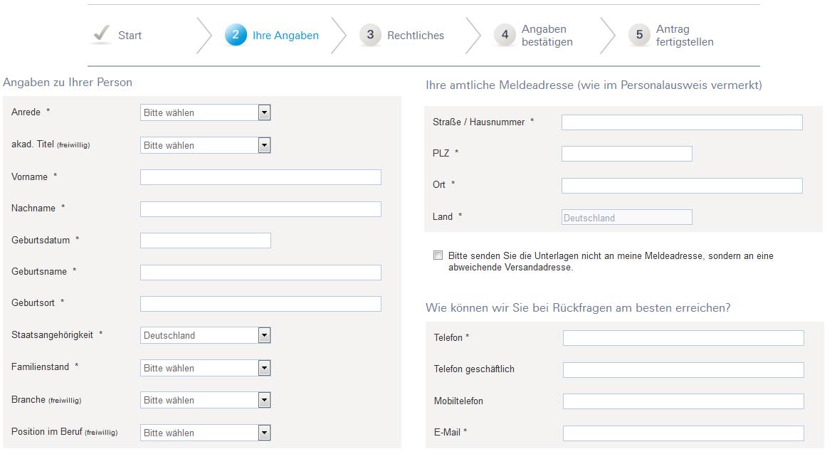 Die Kontoeröffnung bei der Deutschen Bank