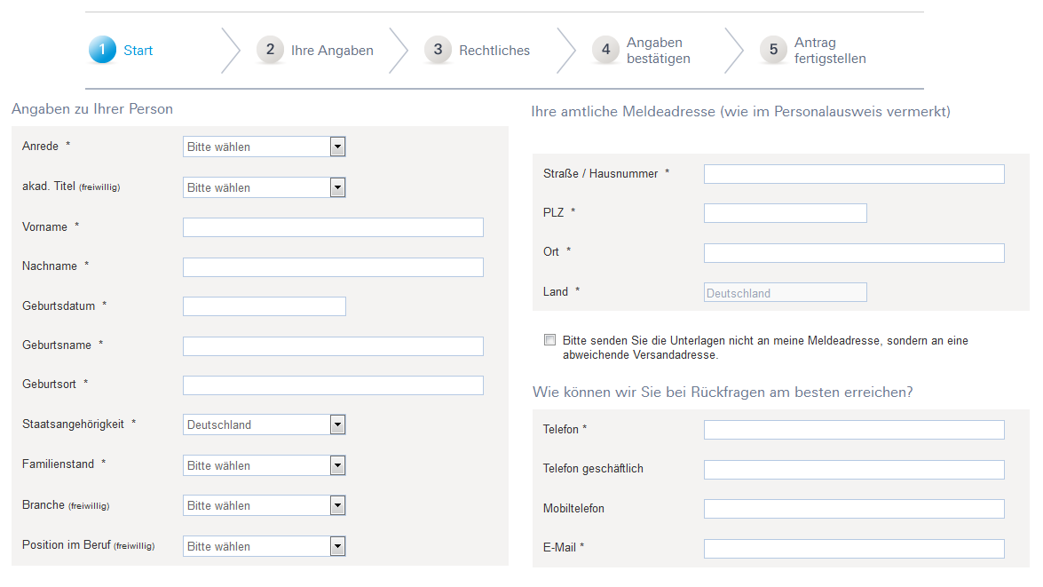 Die Kontoeröffnung bei der Deutschen Bank