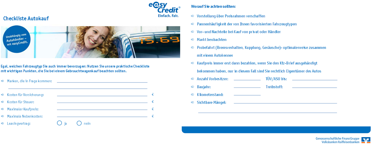 Der Webauftritt von easyCredit