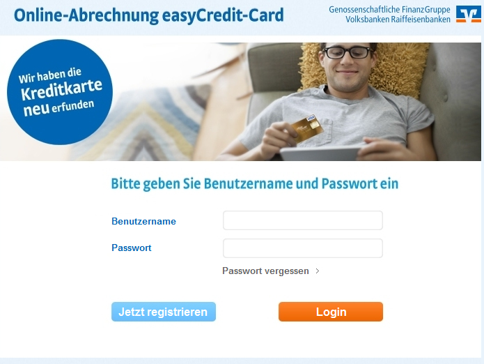 Die Online-Verwaltung der easyCredit Card