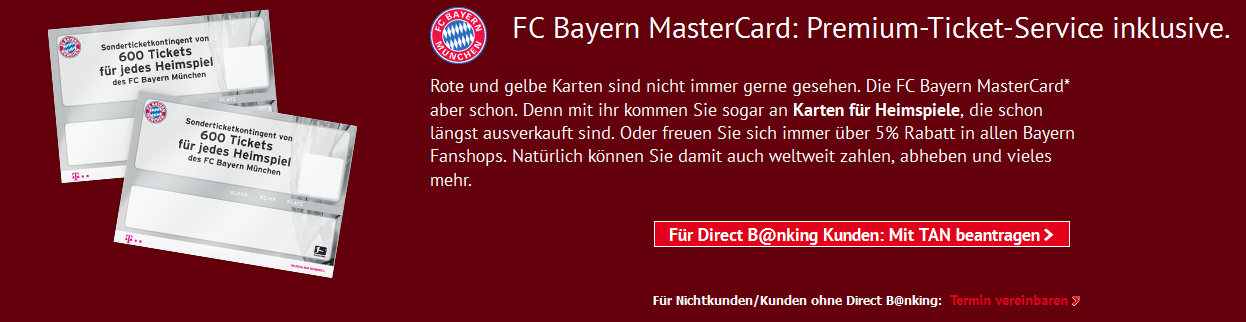 Die FC Bayern MasterCard der HypoVereinsbank