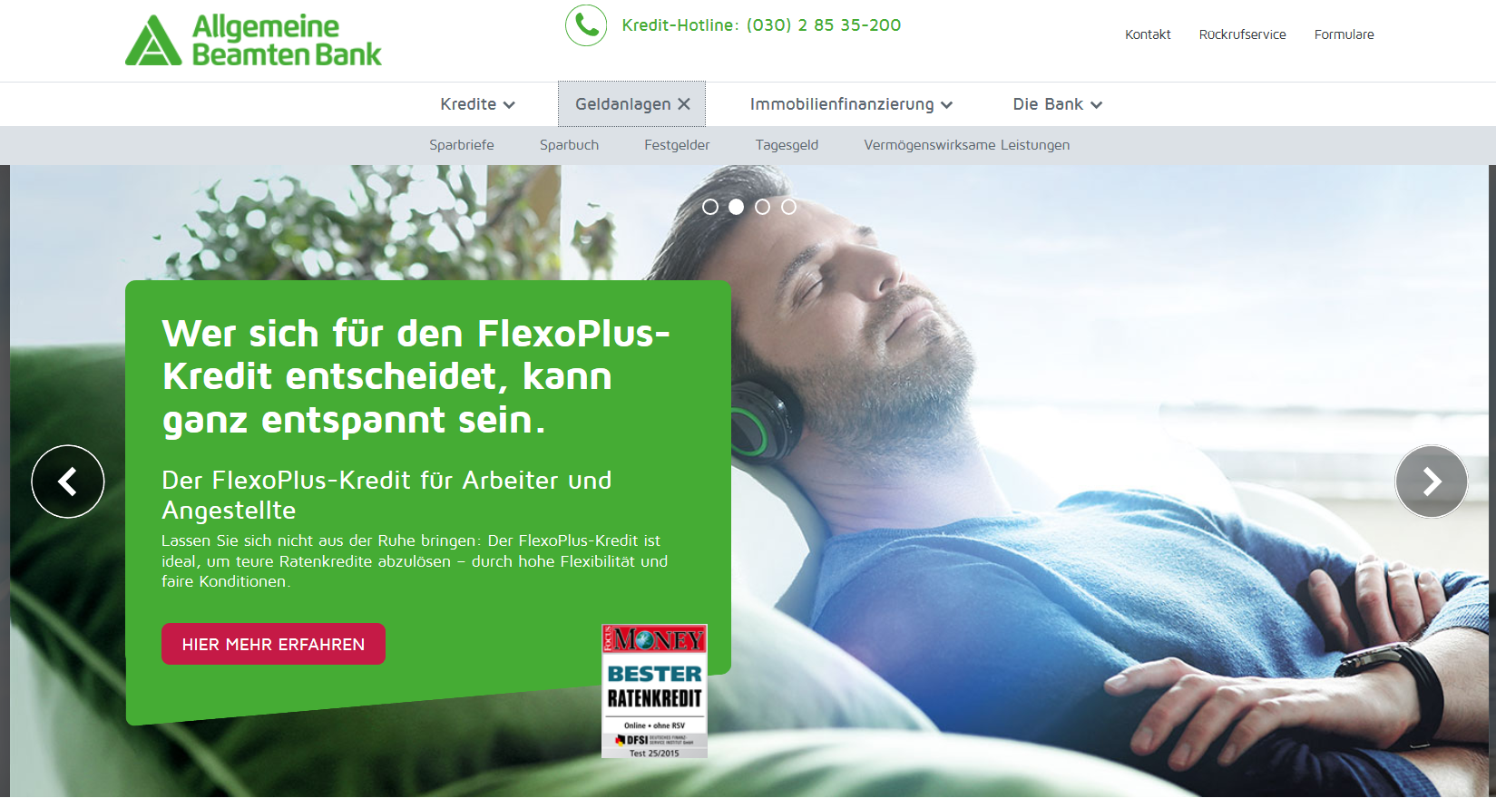 Bei der ABK Bank gibt es nur Kredite