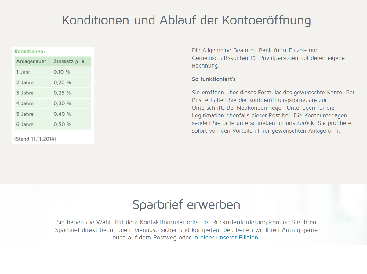 Der Sparbrief bringt die höchsten Zinsen mit