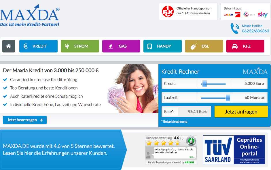 Maxda Kreditvermittlung