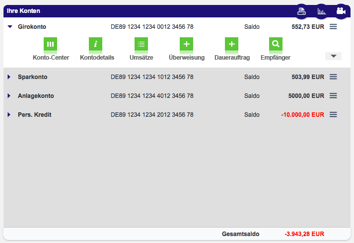 Aufbau Online Banking Netbank