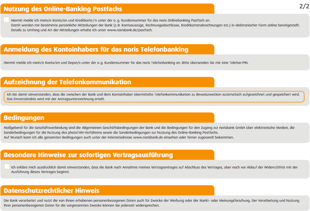 Anmeldung Telefonbanking