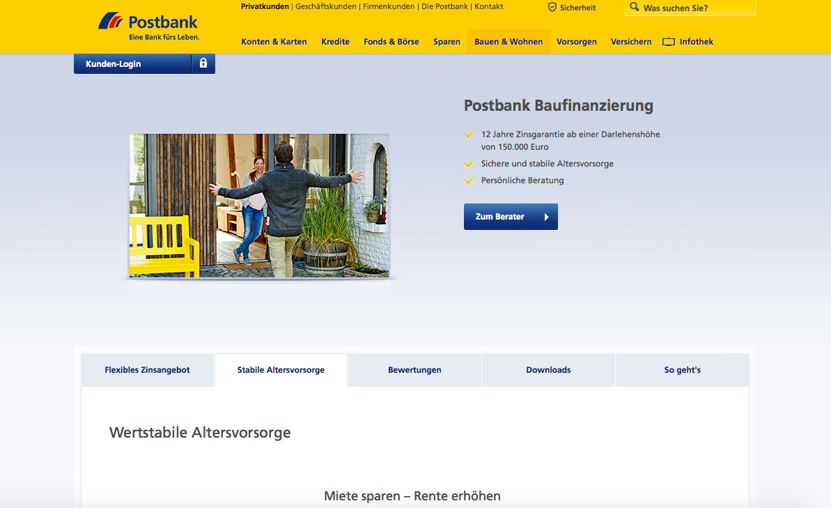 Postbank Baufinanzierung