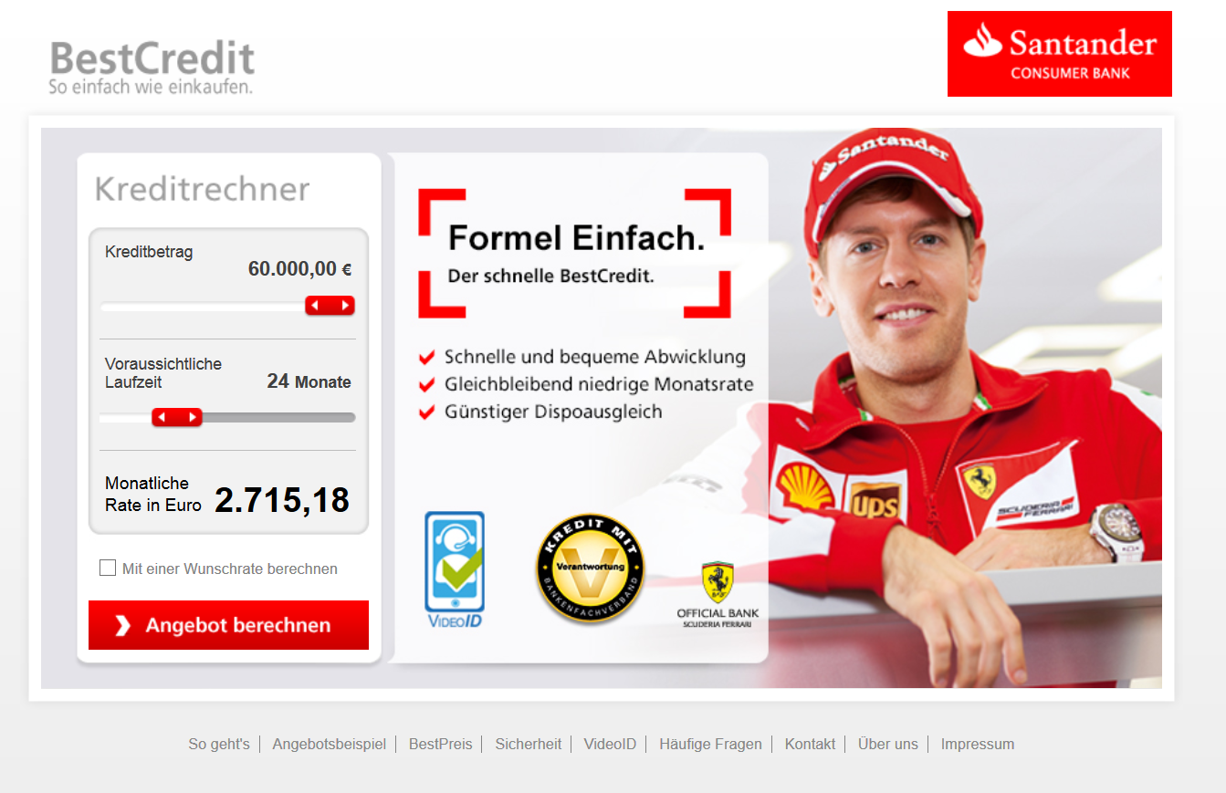 Santander Consumer Bank Kredit Konditionen Im Test