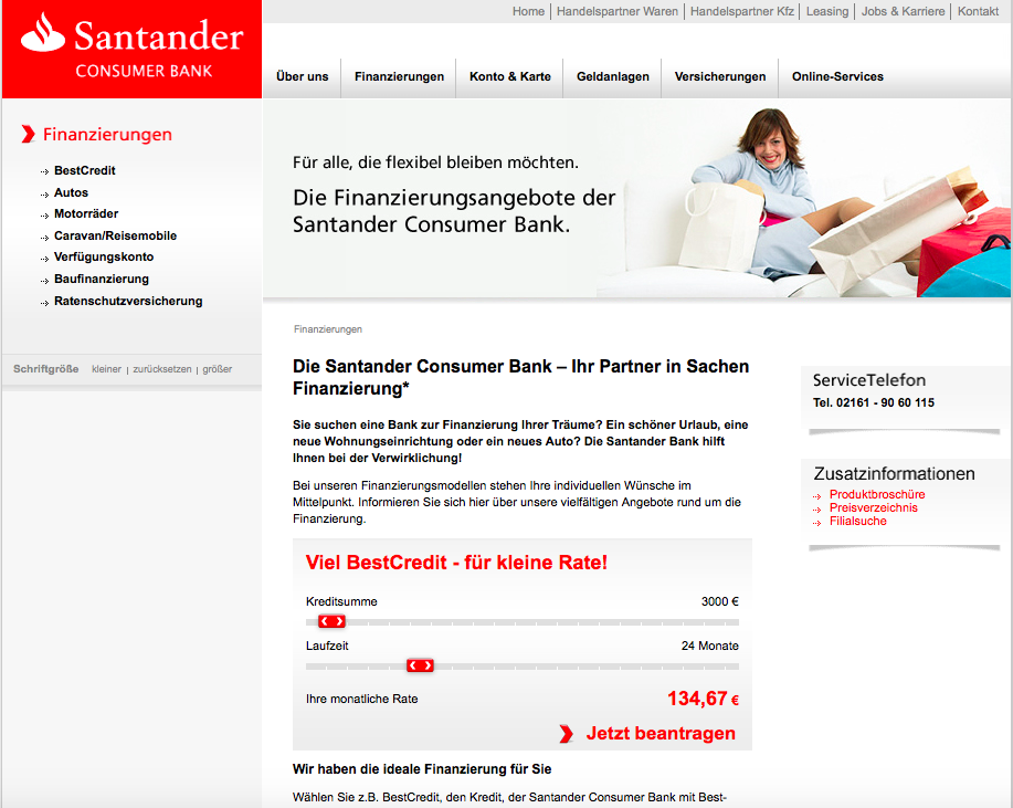 Santander Consumer Bank Finanzierung 21 Kredit Im Test