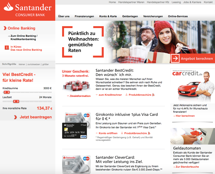 Santander Finanzierung