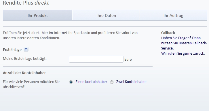 Postbank Sparcard online beantragen