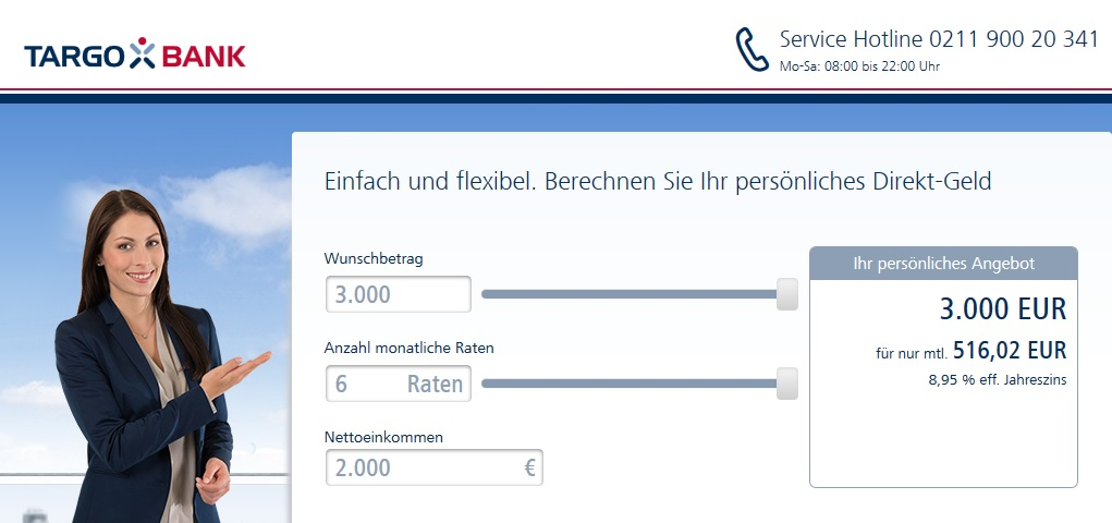 Targobank Direktgeld Kredittestsieger org 2
