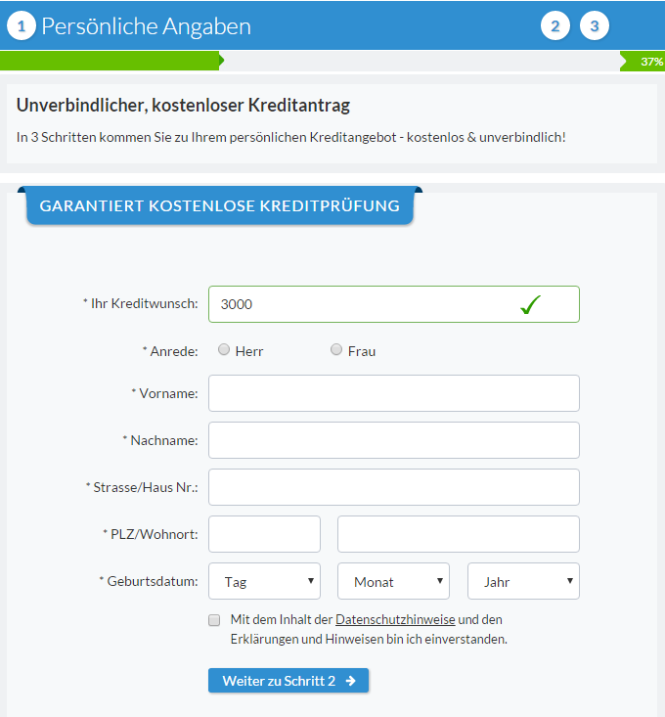Maxda Barkredit online beantragen!