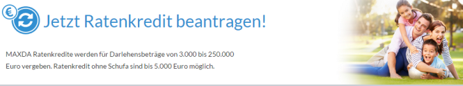 Maxda Kredit für Arbeitslose