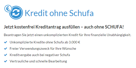 schufafreier Maxda Kredit
