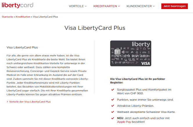 Visa LibertyCard Plus