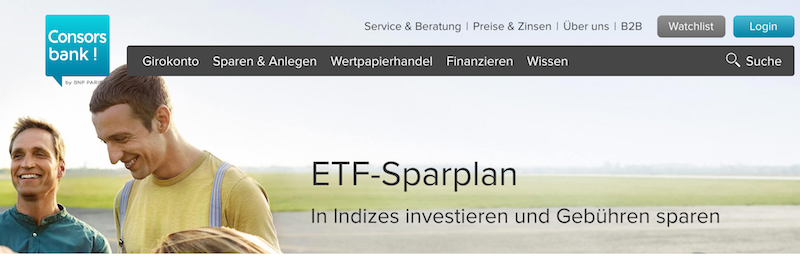 Consorsbank ETF-Sparplan