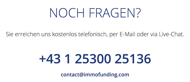 IMMOFUNDING Kundensupport