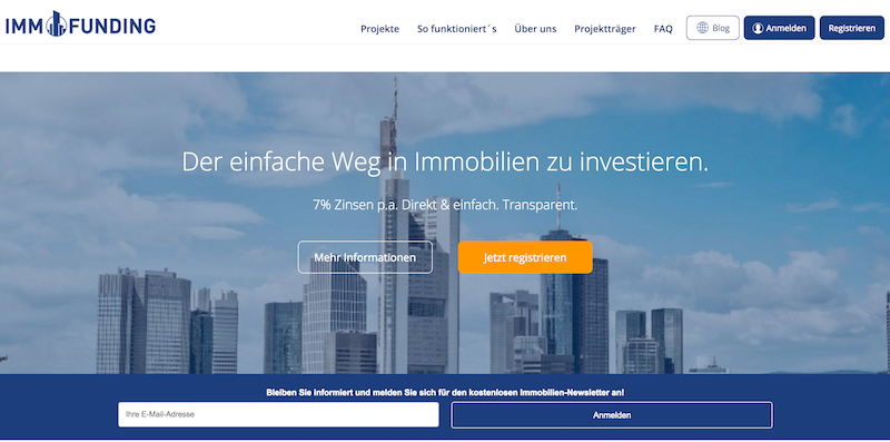 IMMOFUNDING Erfahrungen von Kredittestsieger.org