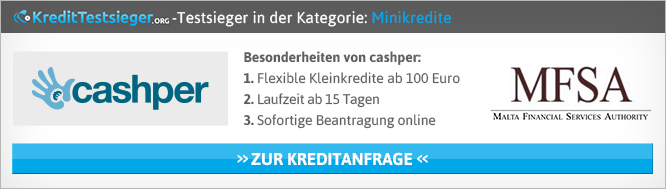 Minikredit Rechner von Kredittestsieger.org