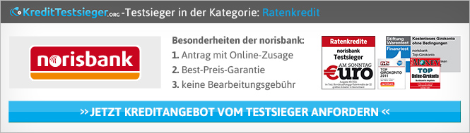 Norisbank Erfahrungen von Kredittestsieger.org