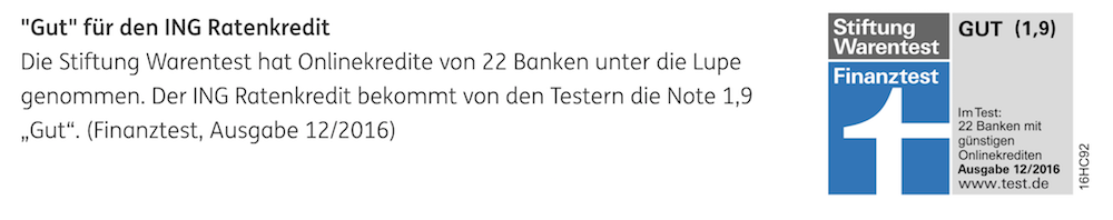 ING-DiBa Auszeichung