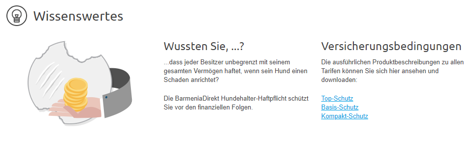 BarmeniaDirekt Hundehalter-Haftplicht Infos