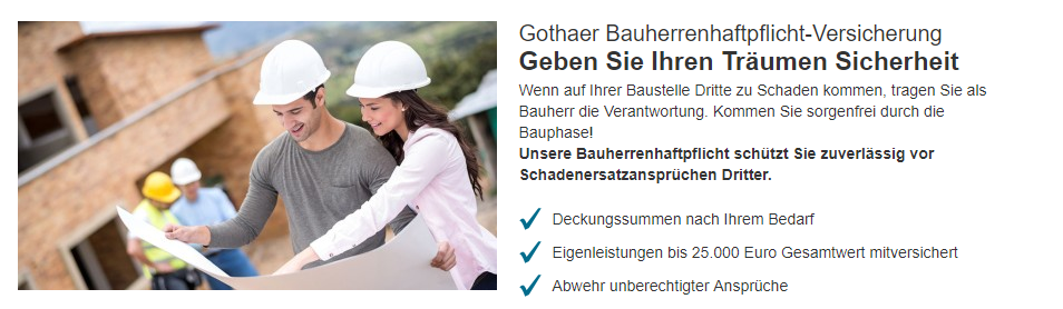 Gothaer Bauherrenhaftpflichtversicherung